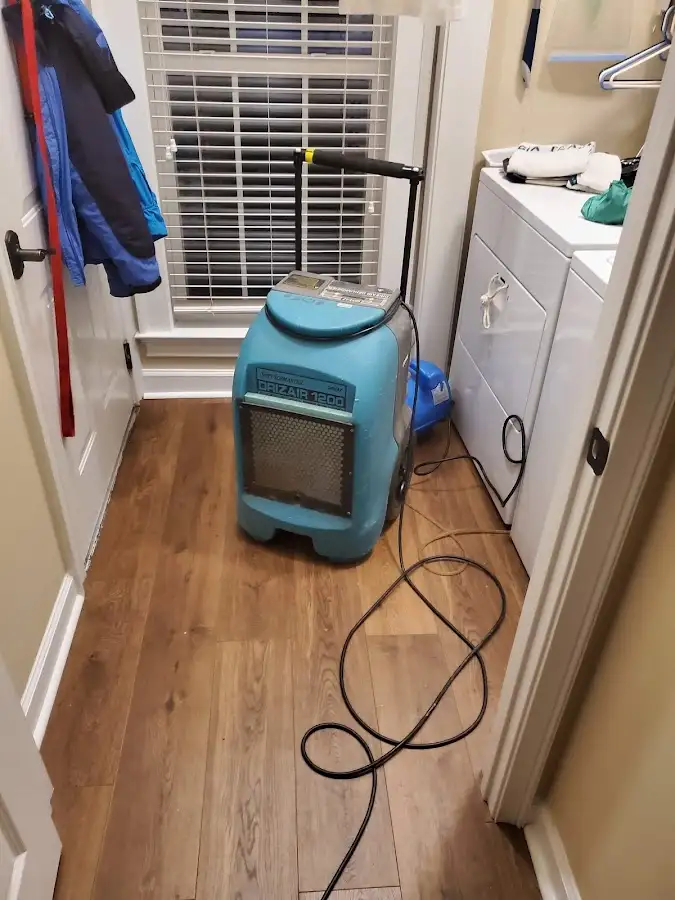 Commercial dehumidifier deployed for Crawl Space Restoration in San Mateo